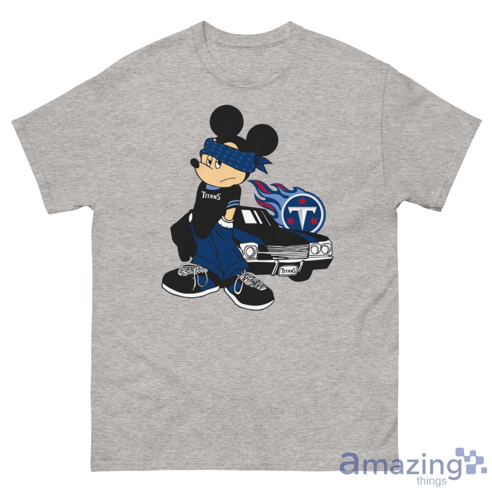 Men's Heather Charcoal Mickey Mouse Disney Squad T-Shirt Size: Medium