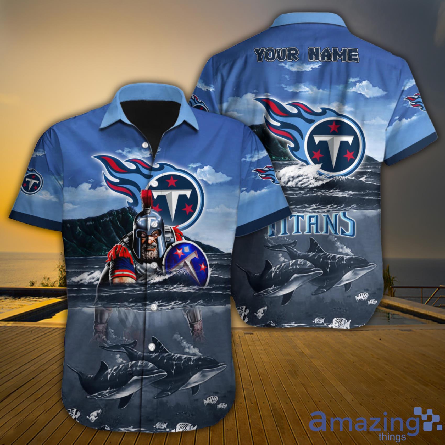 NFL Tennessee Titans Hawaiian Shirt Flowers Navy Blue - Ingenious Gifts  Your Whole Family