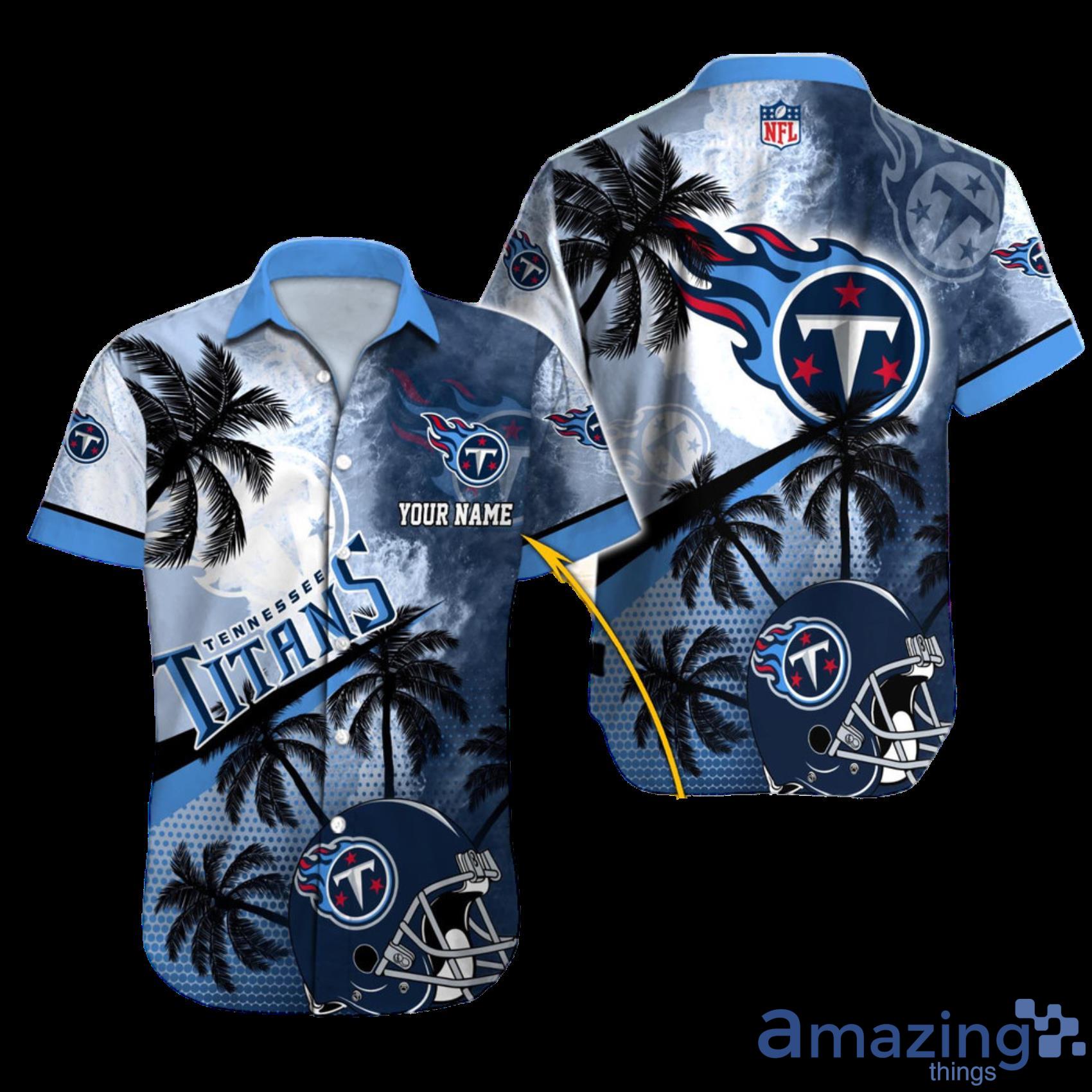 Tennessee Titans Custom Name NFL Hawaiian Shirt And Shorts Gift