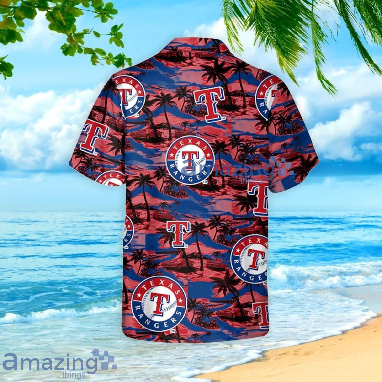 Texas Rangers Hawaiian Shirt Beach Shorts Set Printed Hawaiian Shirt -  Upfamilie Gifts Store