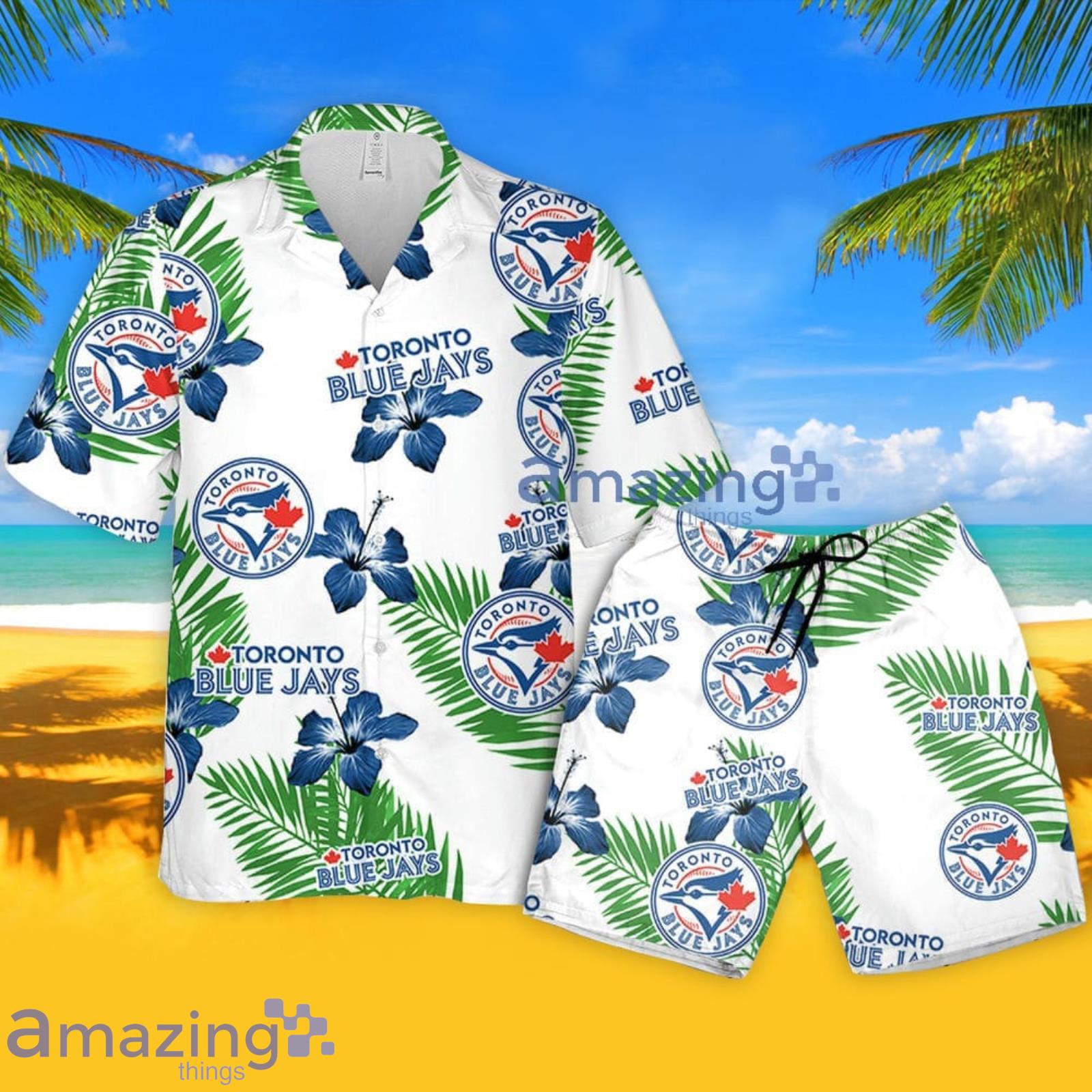 Toronto Blue Jays Pink Hibiscus Tropical Men And Womwn Summer Gift