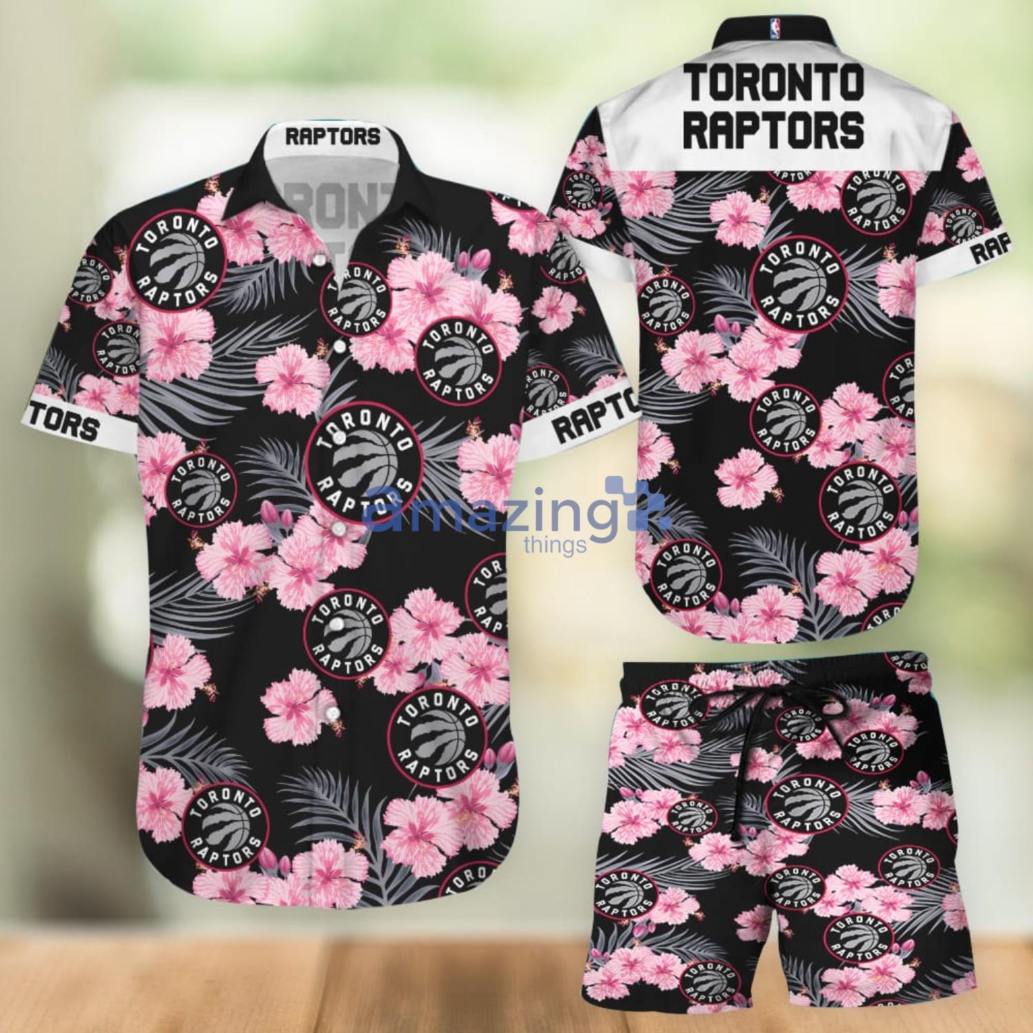 Toronto Raptors Aloha Combo Hawaiian Shirt And Shorts Gift For Summer Vacation Summer Product Photo 1