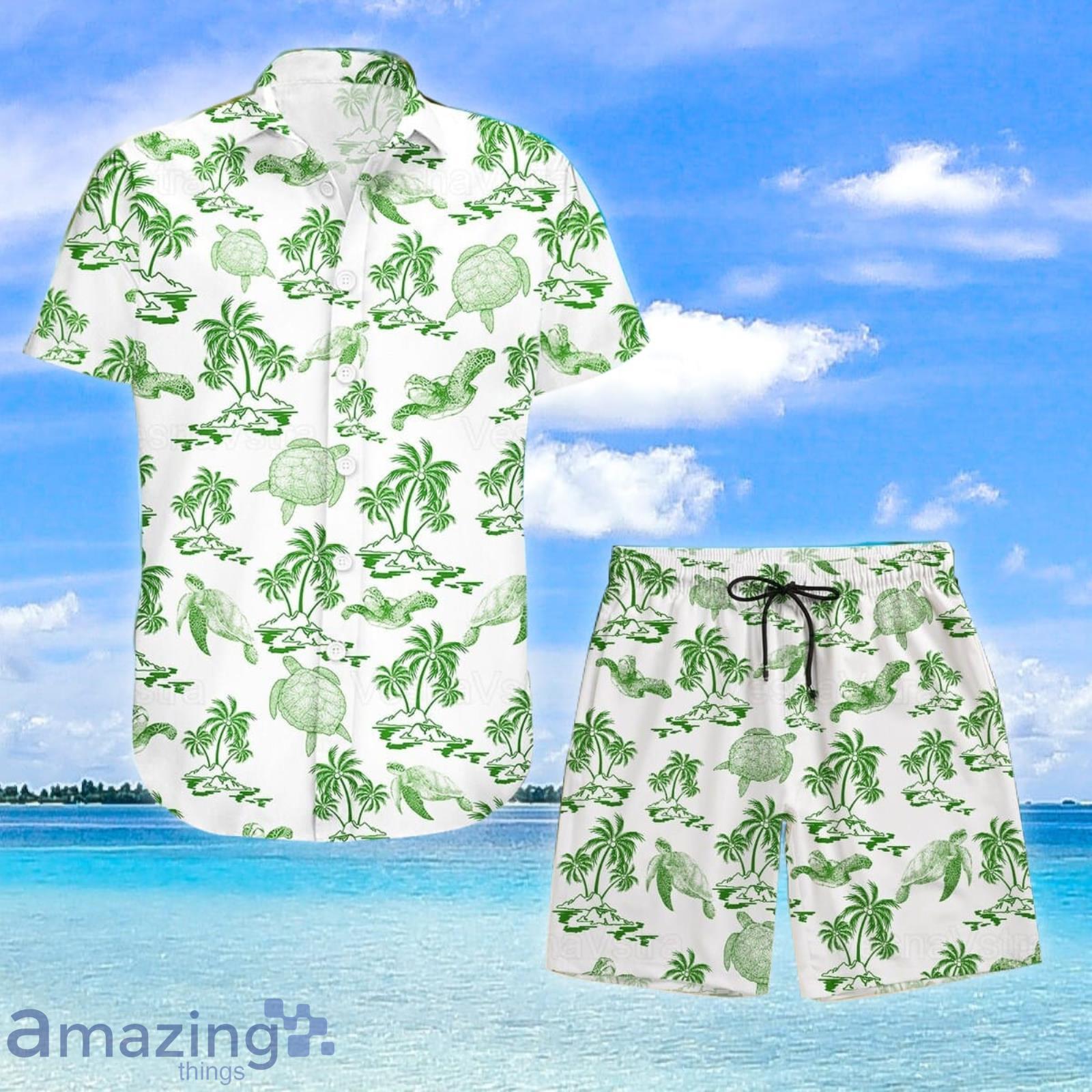 Turtle Hawaiian Shirt And Shorts Turtle Short Turtle Shirt Women Turtle Button Up Shirt Product Photo 1