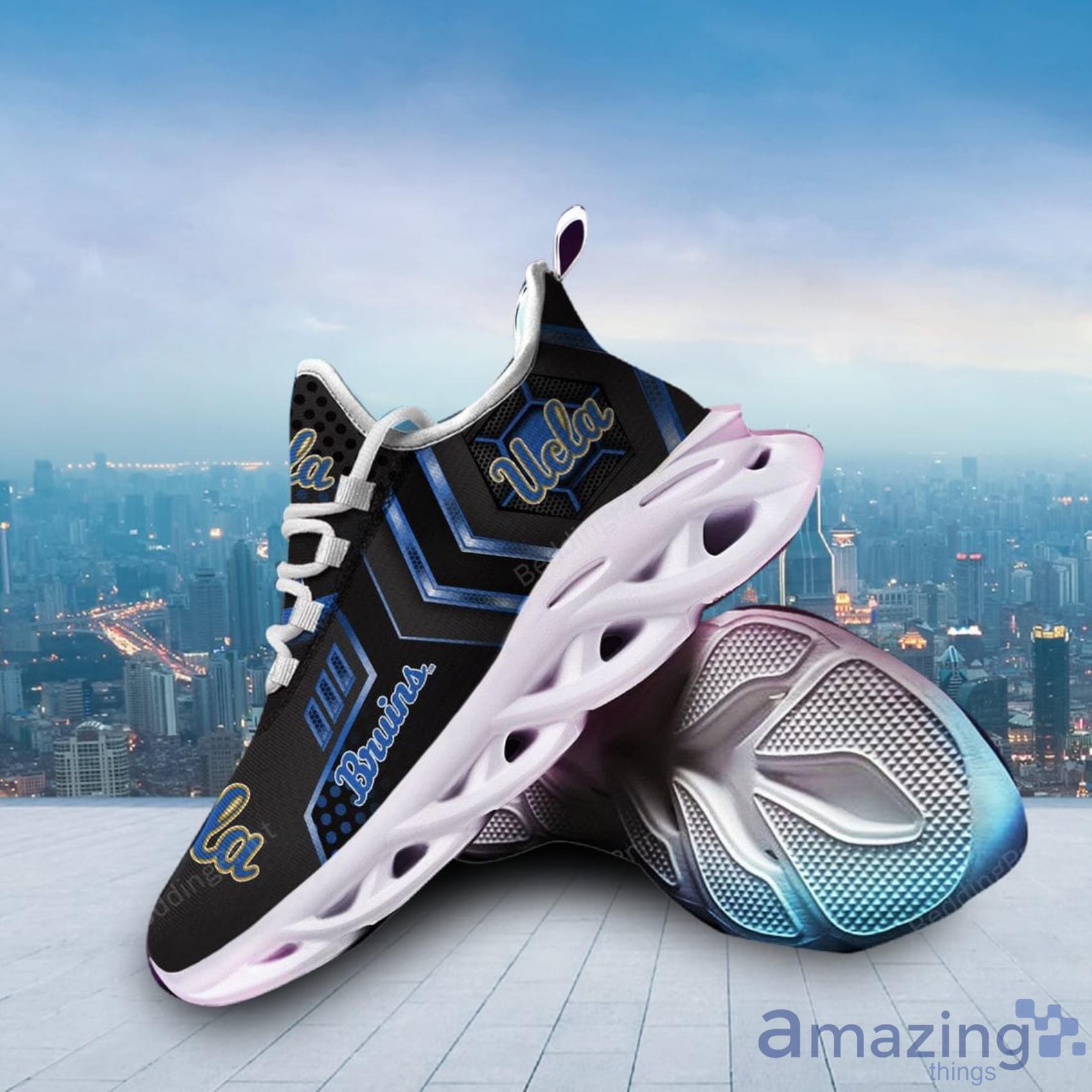 UCLA Bruins NCAA Black Blue AOP Print Max Soul Shoes For Men And Women Product Photo 1 UCLA Bruins NCAA Black Blue AOP Print Max Soul Shoes For Men And Women Product Photo 1