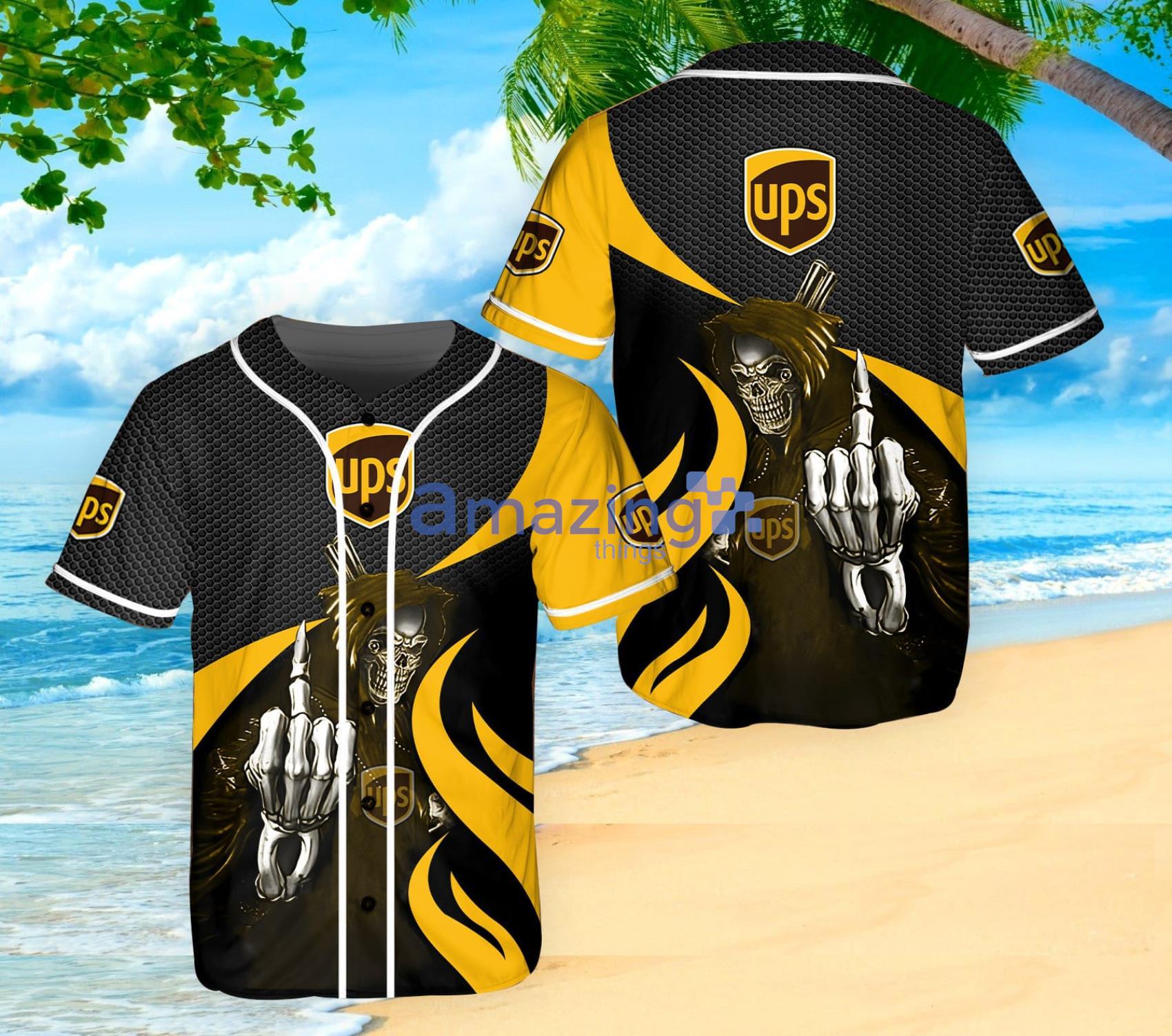 Ups Skull Halloween Gift Baseball Jersey Shirt Product Photo 1 Ups Skull Halloween Gift Baseball Jersey Shirt Product Photo 1