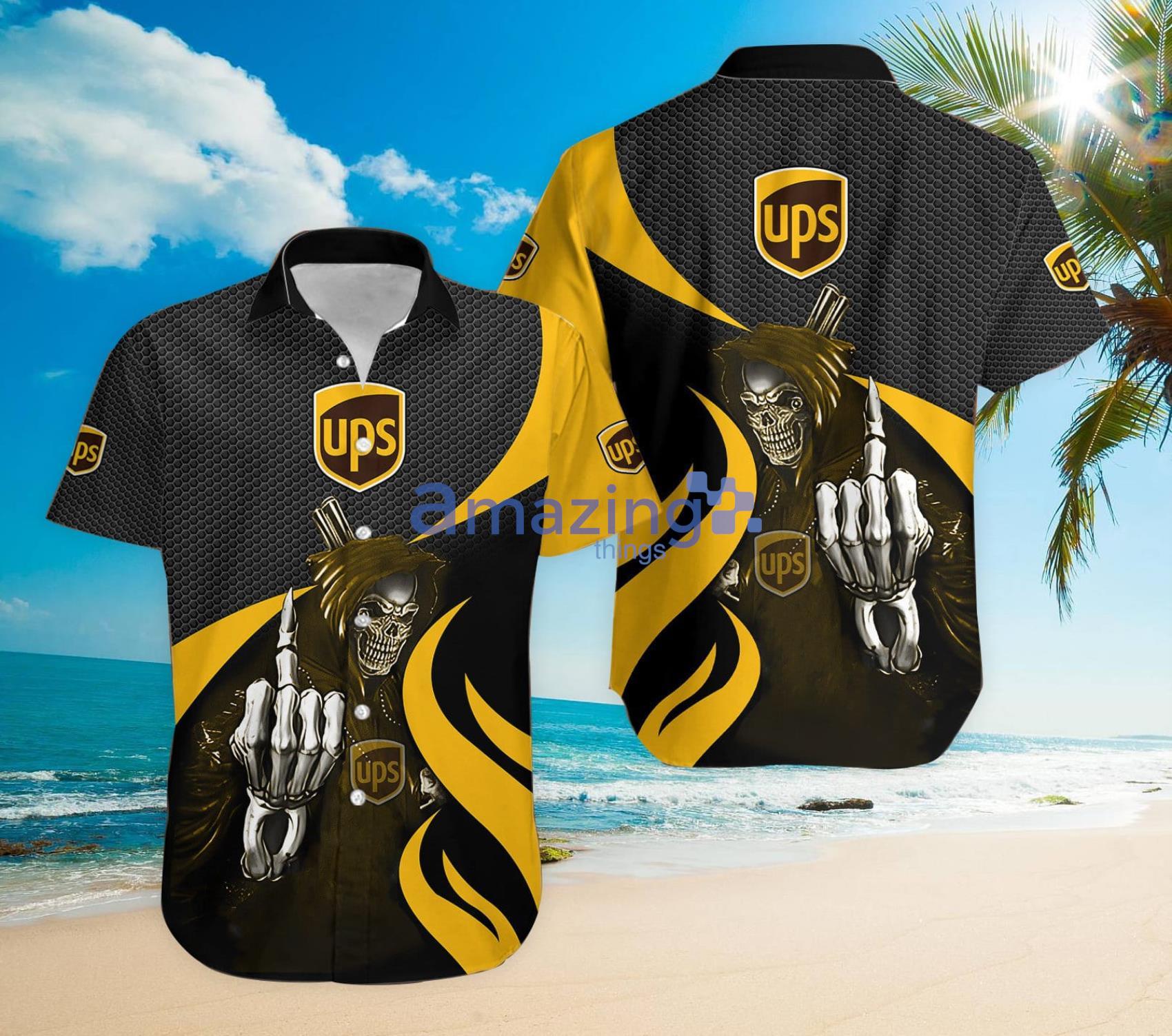 Ups Skull Halloween Gift Hawaiian Shirt Product Photo 1 Ups Skull Halloween Gift Hawaiian Shirt Product Photo 1