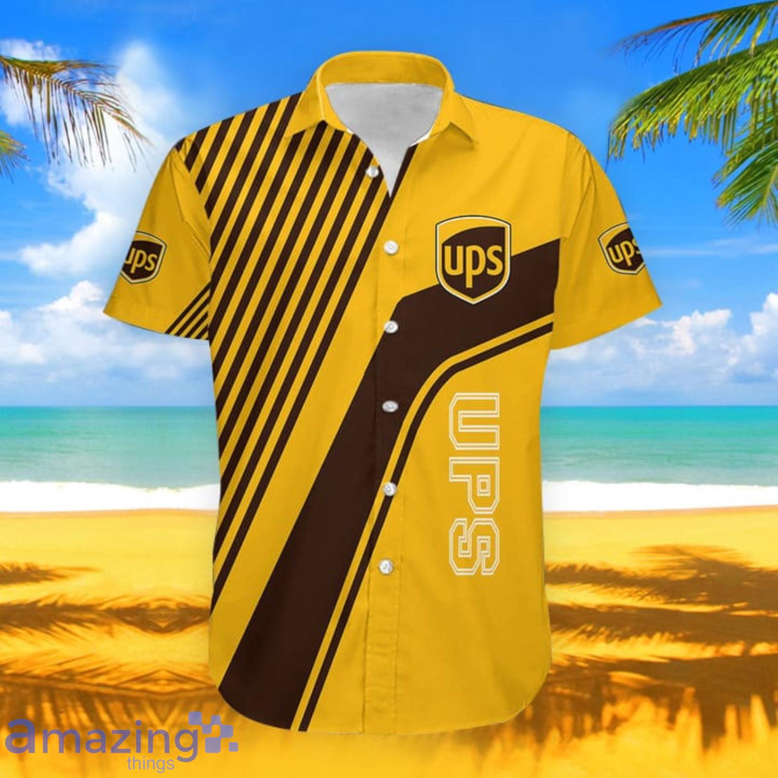 Ups Striped Vintage Hawaiian Shirt For Men And Women Product Photo 1