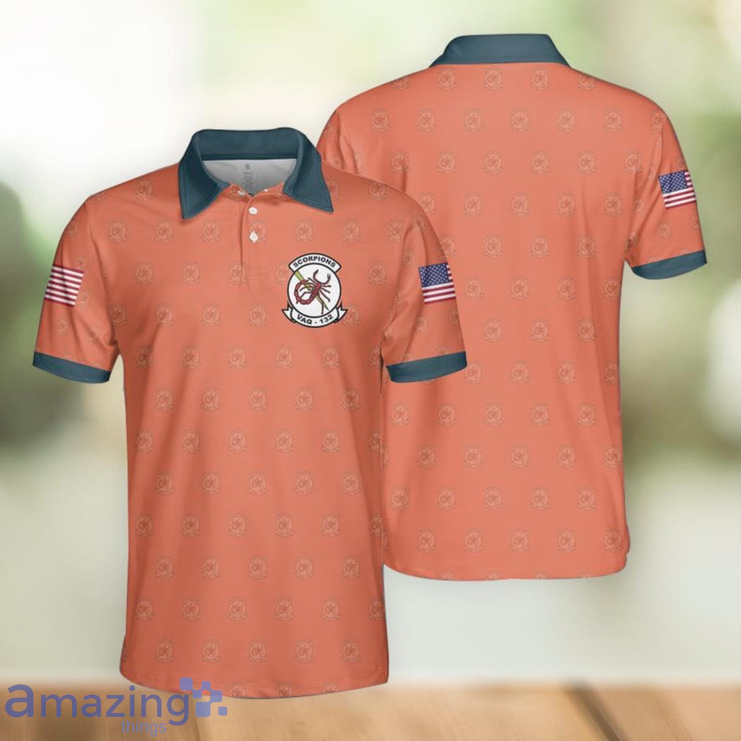 US Navy Electronic Attack Squadron 132 (VAQ-132) Polo Shirt For Sport Fans Product Photo 1 US Navy Electronic Attack Squadron 132 (VAQ-132) Polo Shirt For Sport Fans Product Photo 1