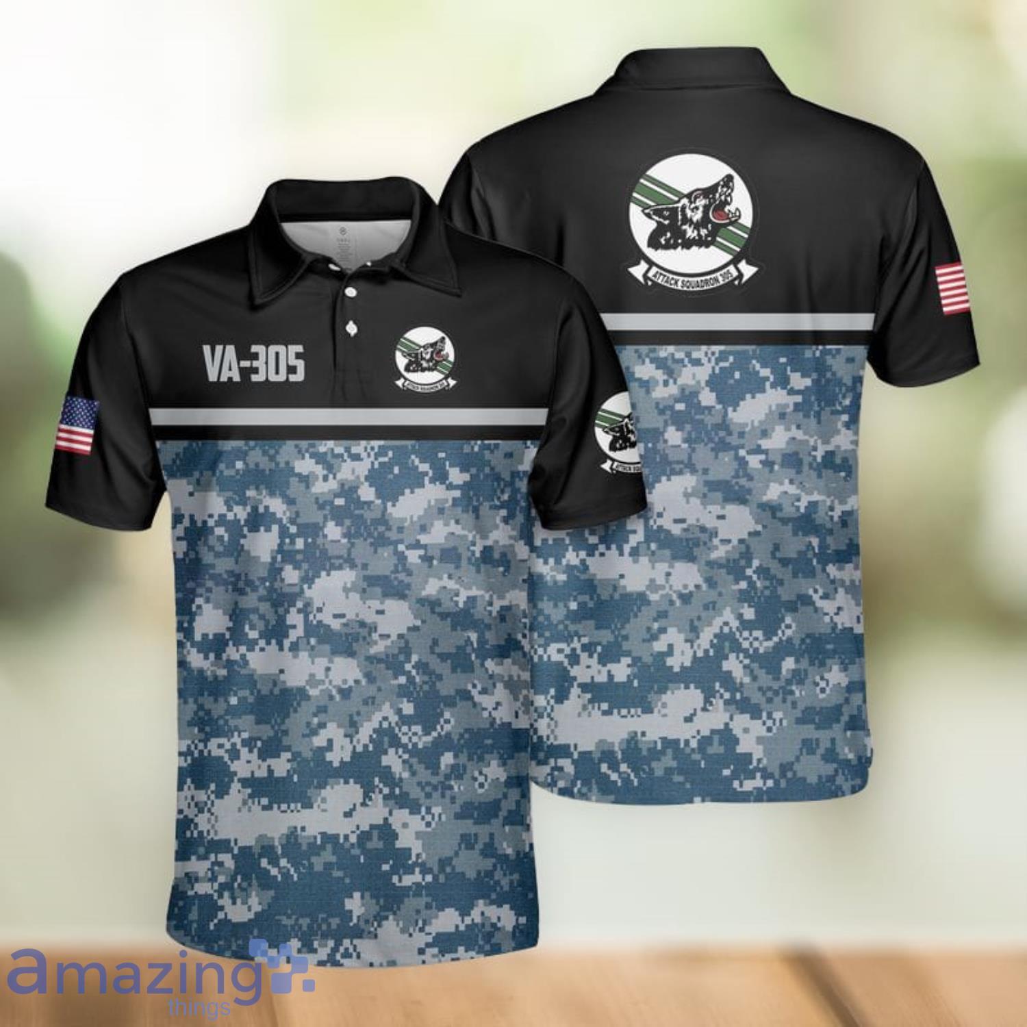 VA-305 Badge Polo Shirt For Sport Fans Product Photo 1