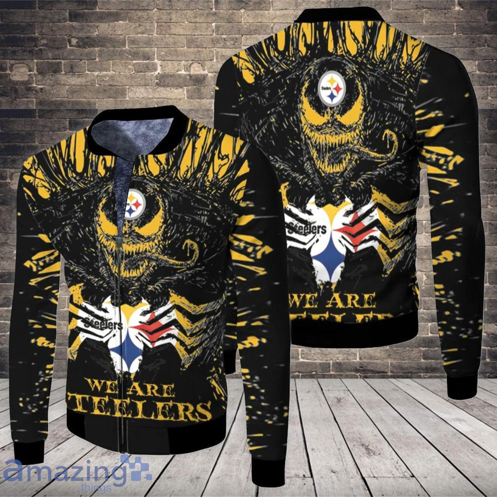 Pittsburgh Steelers Hoodies 3D Venom Pullover Hoodies