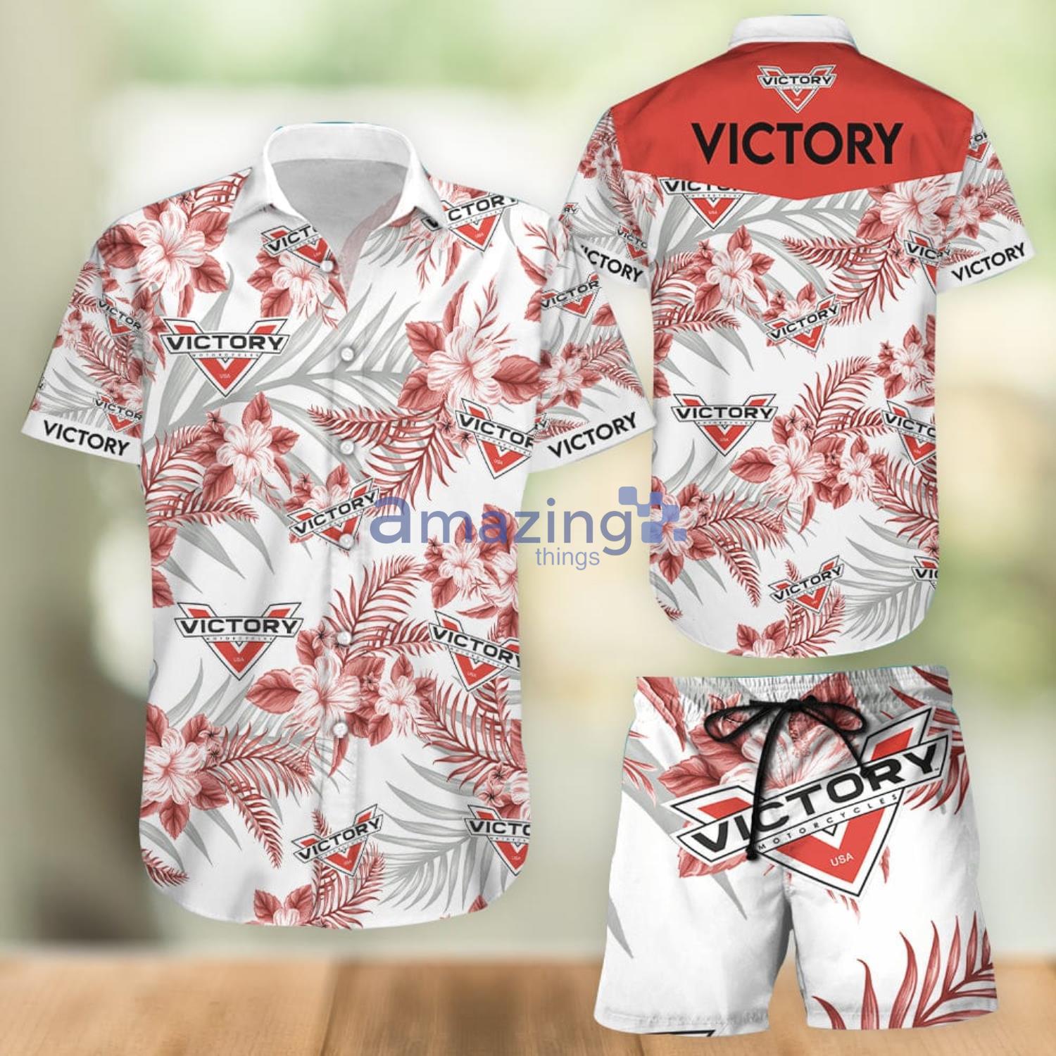 Victory Aloha Combo Hawaiian Shirt And Shorts Gift For Summer Vacation Product Photo 1