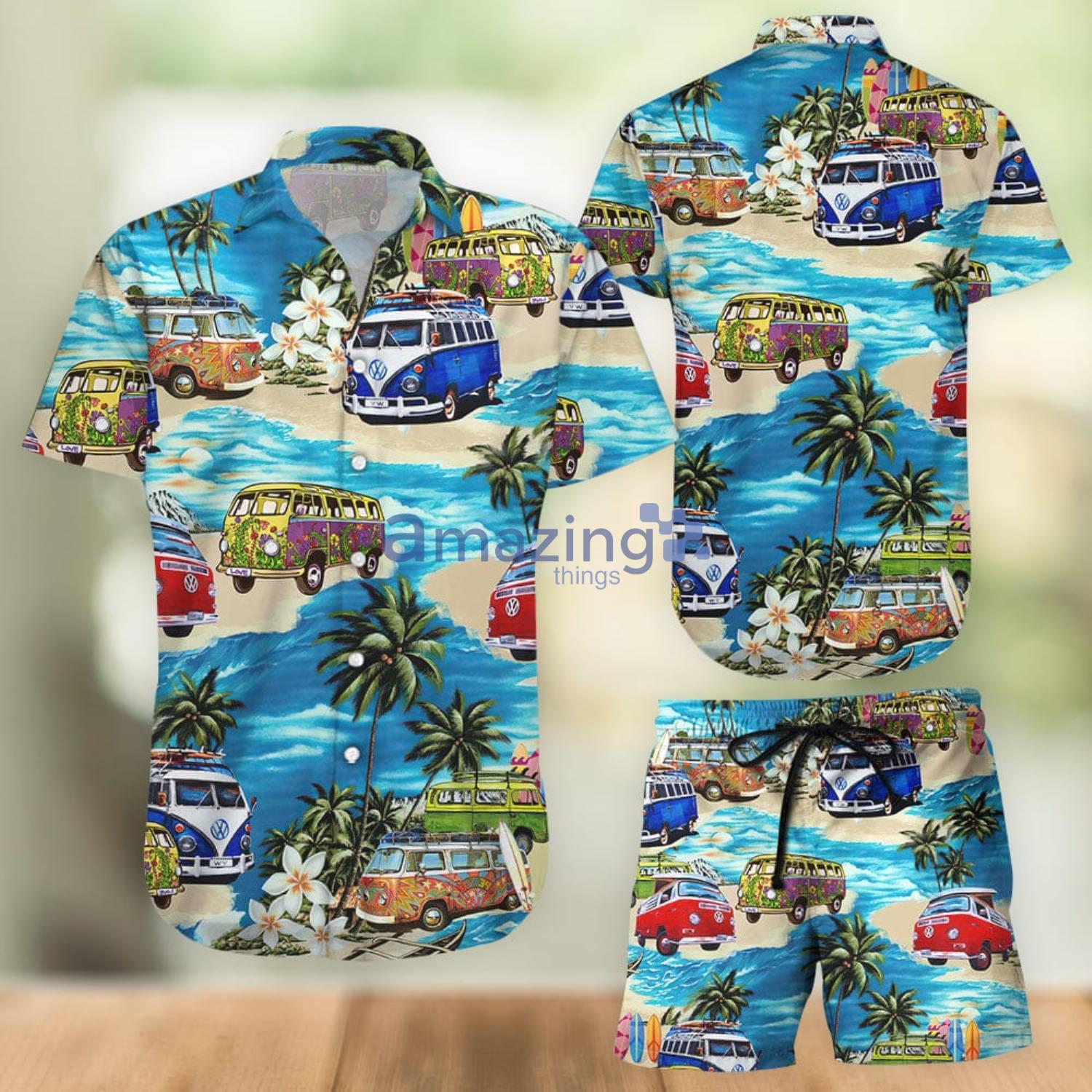 Volkswagen Bus Hawaiian Shirt And Shorts Gift For Summer Vacation Product Photo 1 Volkswagen Bus Hawaiian Shirt And Shorts Gift For Summer Vacation Product Photo 1
