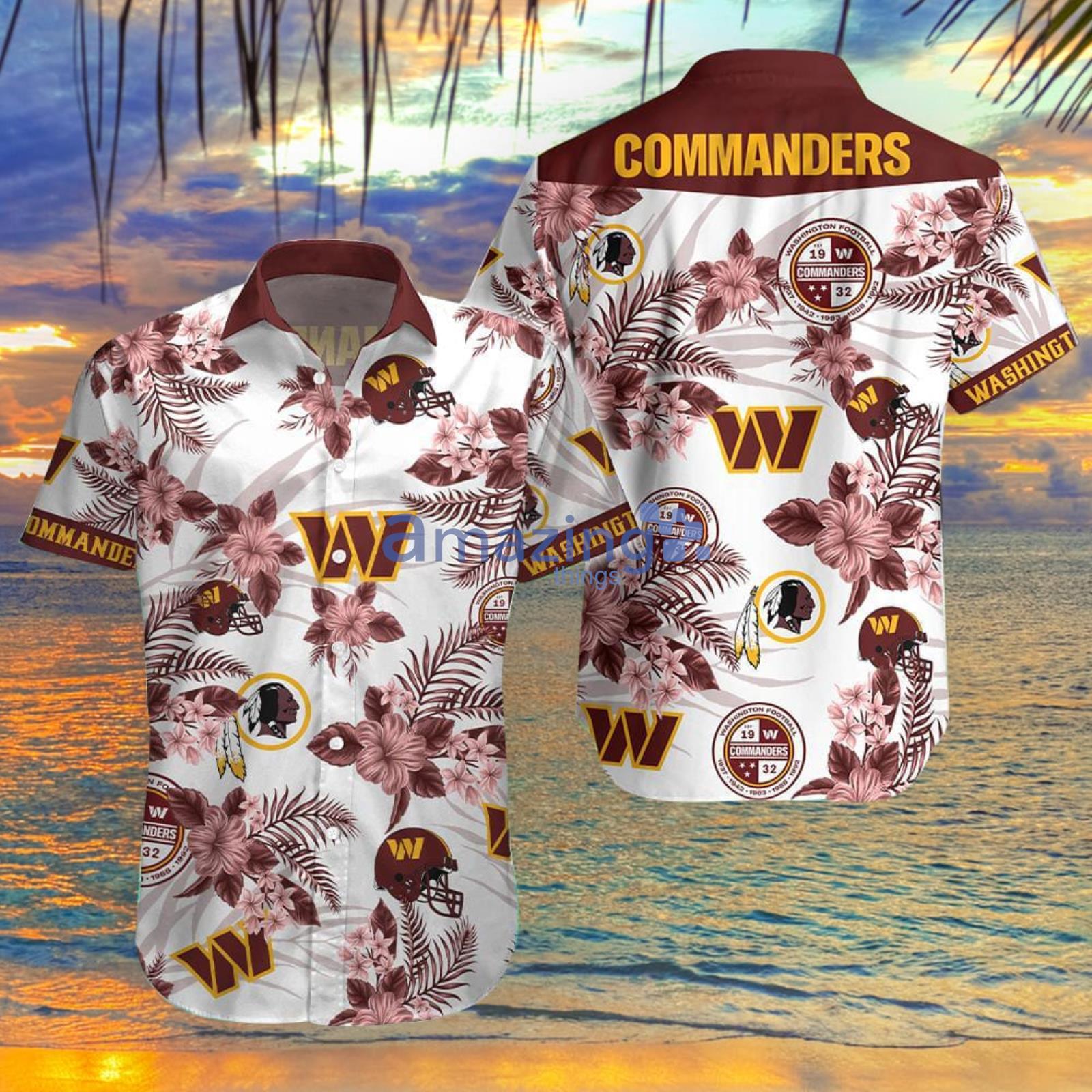 Washington Commanders NFL Short Sleeve Aloha Hawaiian Shirt