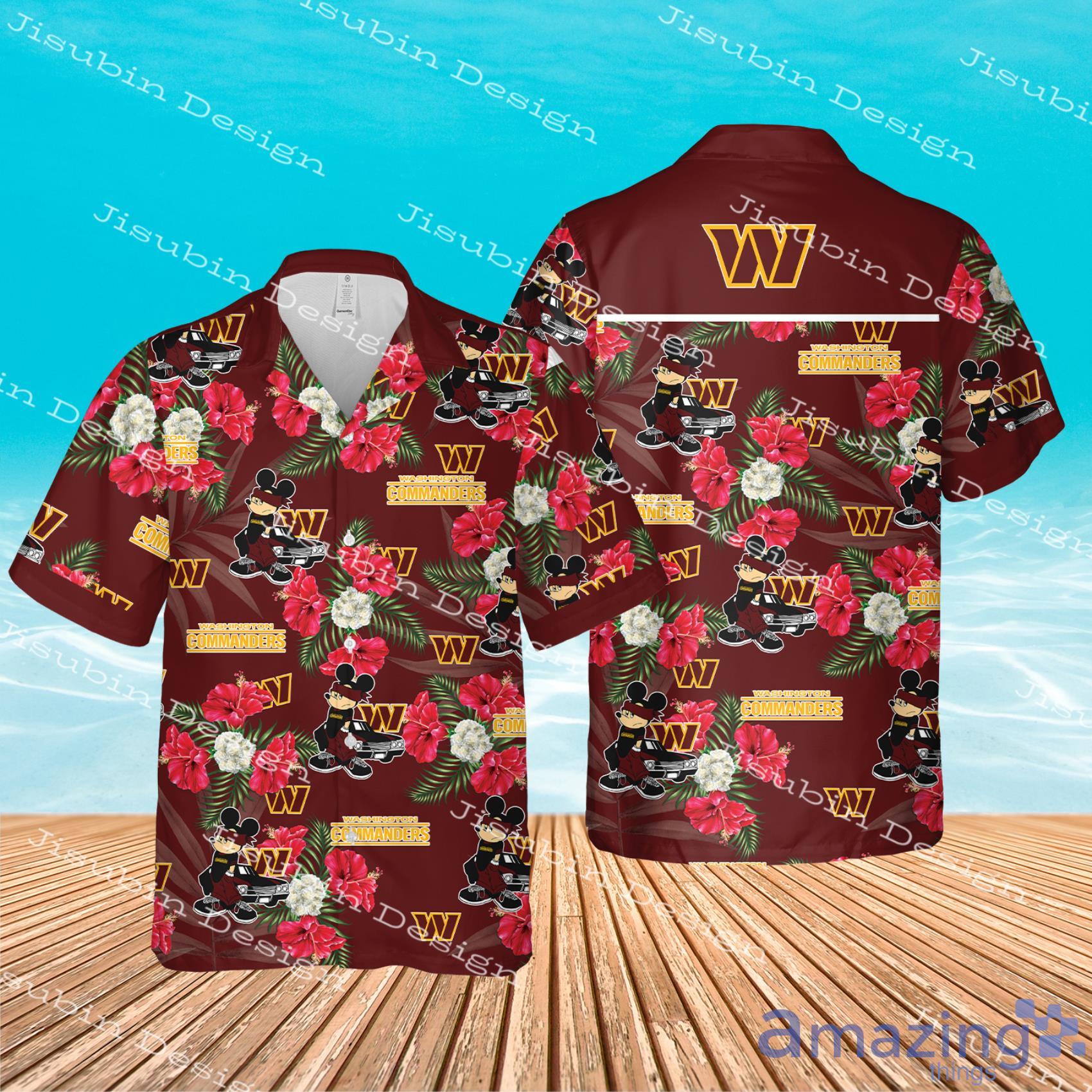 Washington Commanders Paml Trees Combo Hawaiian Shirt And Beach Short