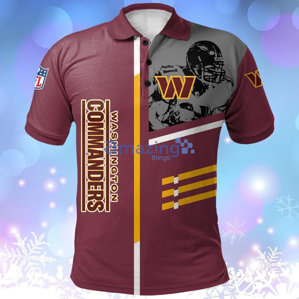 Washington Commanders Polo Shirt Personalized Football For Fan- NFL