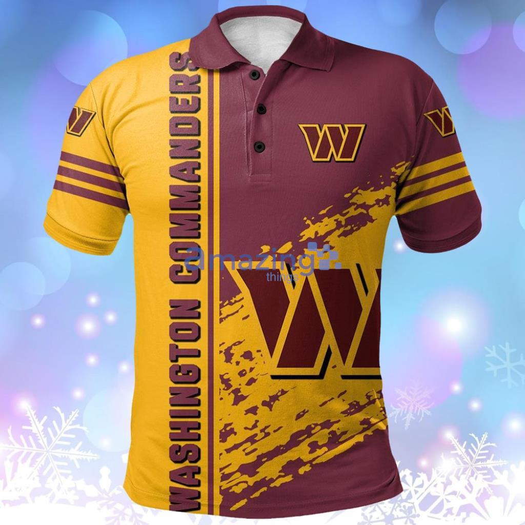 Official Washington Commanders Polos, Commanders Golf Shirts