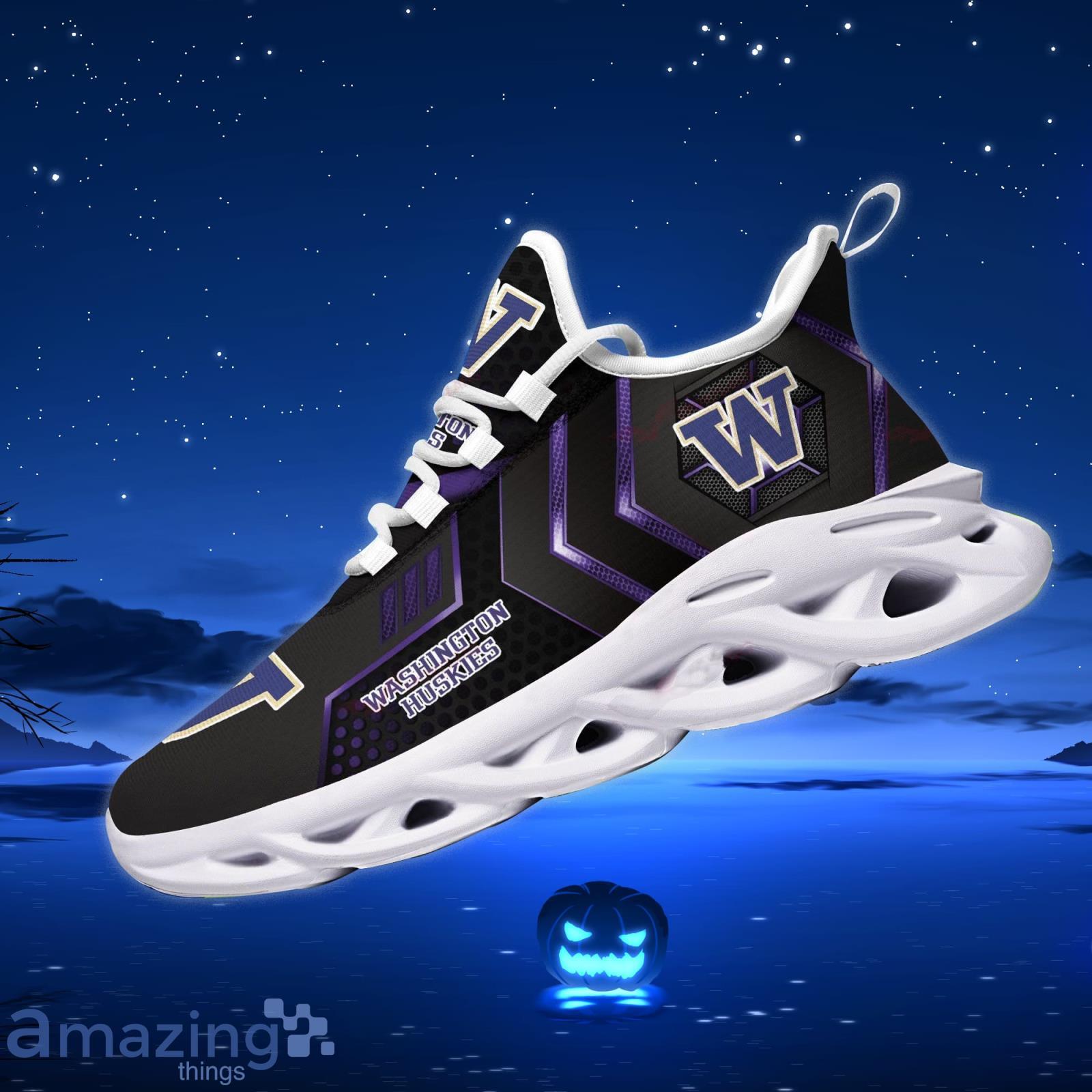 Washington Huskies NCAA Sport Fans Sneakers Men And Women Max Soul Shoes Product Photo 1