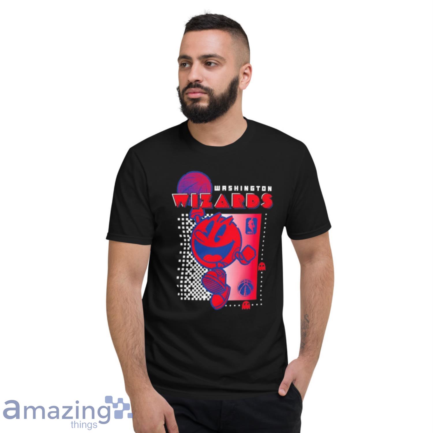 Washington Wizards Pac Man NBA Fast break shirt image Washington Wizards Pac Man NBA Fast break shirt - Short Sleeve T-Shirt