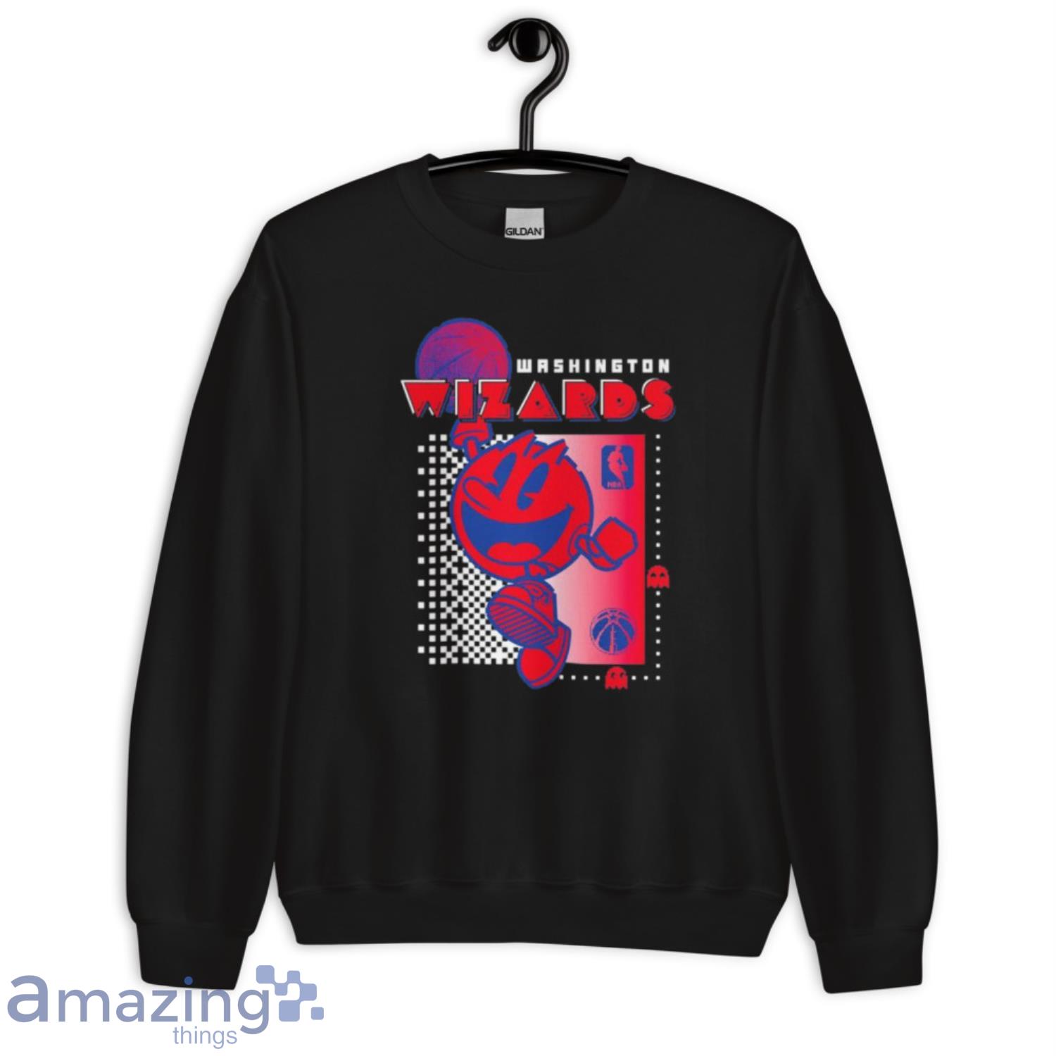Washington Wizards Pac Man NBA Fast break shirt image Washington Wizards Pac Man NBA Fast break shirt - Unisex Crewneck Sweatshirt