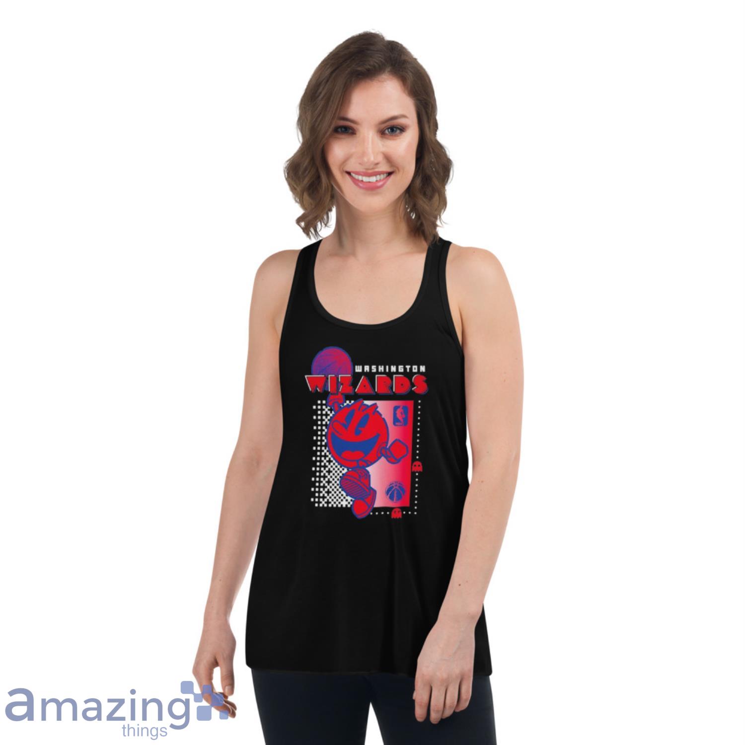 Washington Wizards Pac Man NBA Fast break shirt image Washington Wizards Pac Man NBA Fast break shirt - Womens Flowy Racerback Tank