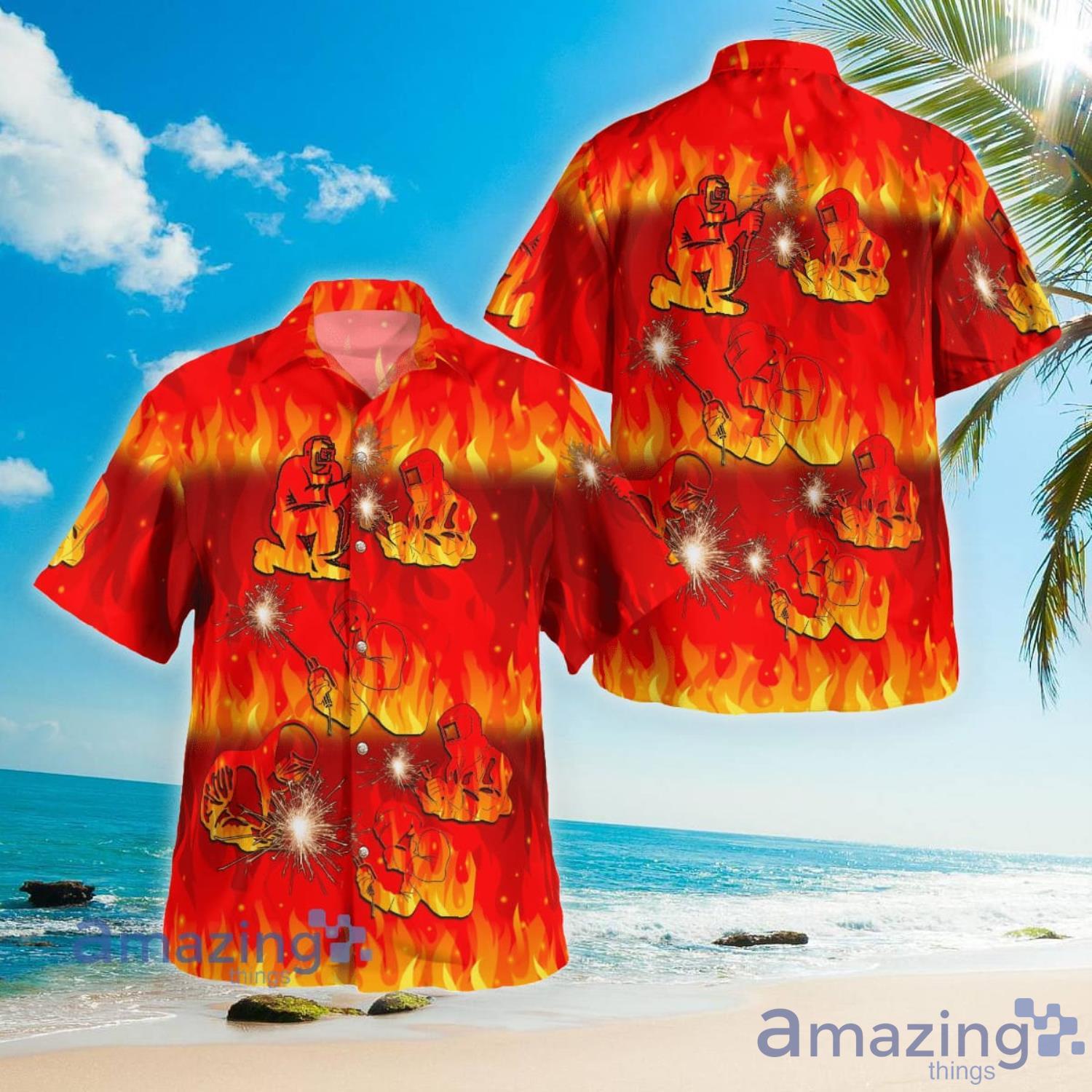 Welder Welds Aloha Short Sleeve Hawaiian Shirt Summer Gift Product Photo 1