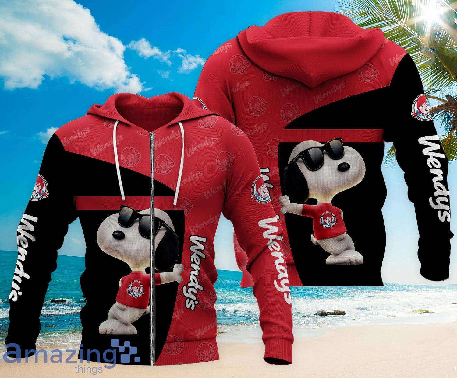 Wendy's Cute Snoopy 3D All Over Printed Hoodie Zip Hoodie image Wendy's Cute Snoopy 3D All Over Printed Hoodie Zip Hoodie
