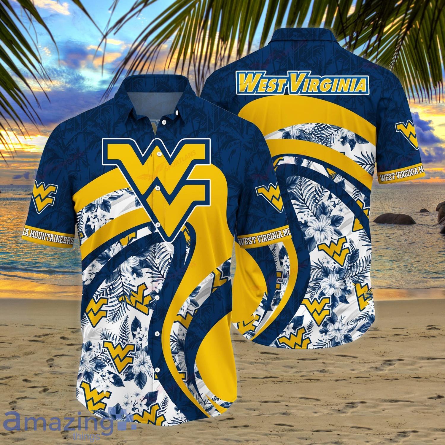 West Virginia Mountaineers NCAA Sport Fans Tropical Hawaiian Shirt Summer Gift Product Photo 1