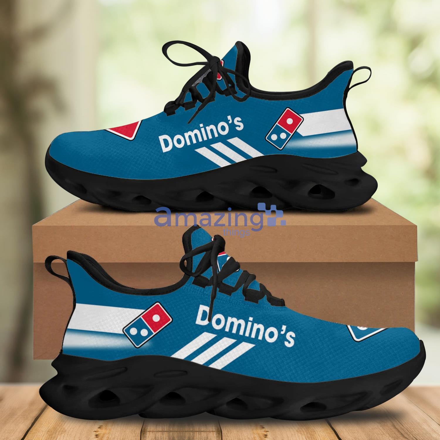 White Striped Domino's Pizza Trend Sneakers White Striped Max Soul Shoes For Men And Women Product Photo 1