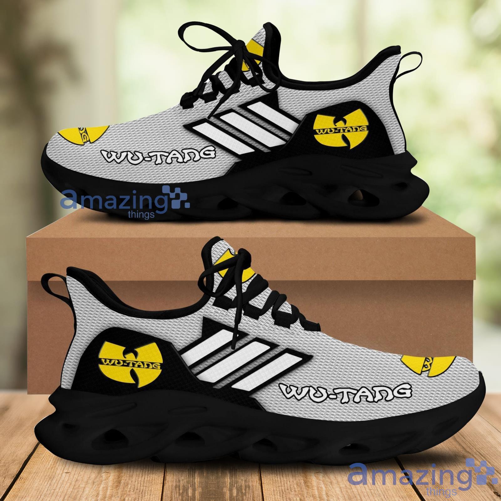 Wu-Tang Clan Hip Hop Rock Band White Striped Grey Chunky Running Sneakers Max Soul Shoes Sport Gift For Men And Women Product Photo 1