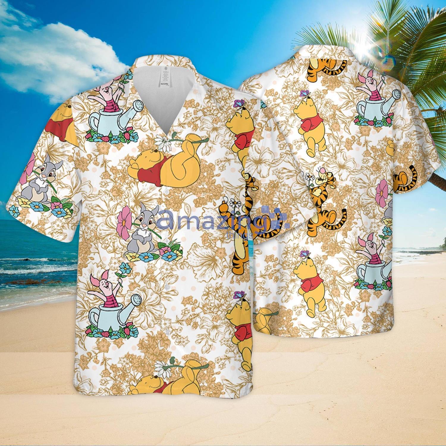Yellow Flower Pooh Character Hawaiian Shirt Gift For Summer Vacation Product Photo 1 Yellow Flower Pooh Character Hawaiian Shirt Gift For Summer Vacation Product Photo 1