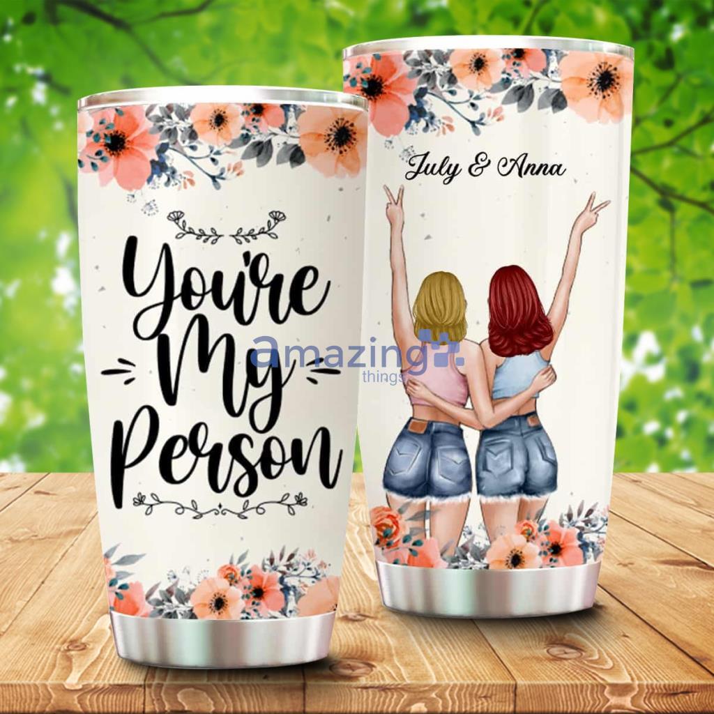 Personalized Floral Tumbler