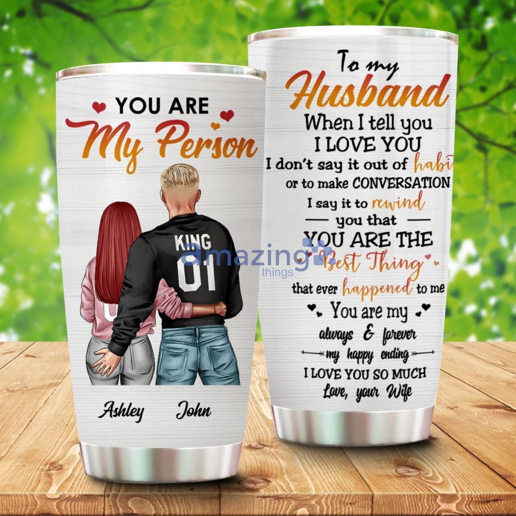 Valentine, Couple tumbler - Husband Wife Gift Personalized Couple