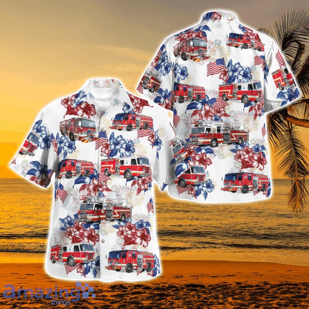 Zephyrhills Fire Department, Florida 4th Of July Hawaiian Shirt - Zephyrhills Fire Department, Florida 4th Of July Hawaiian Shirt