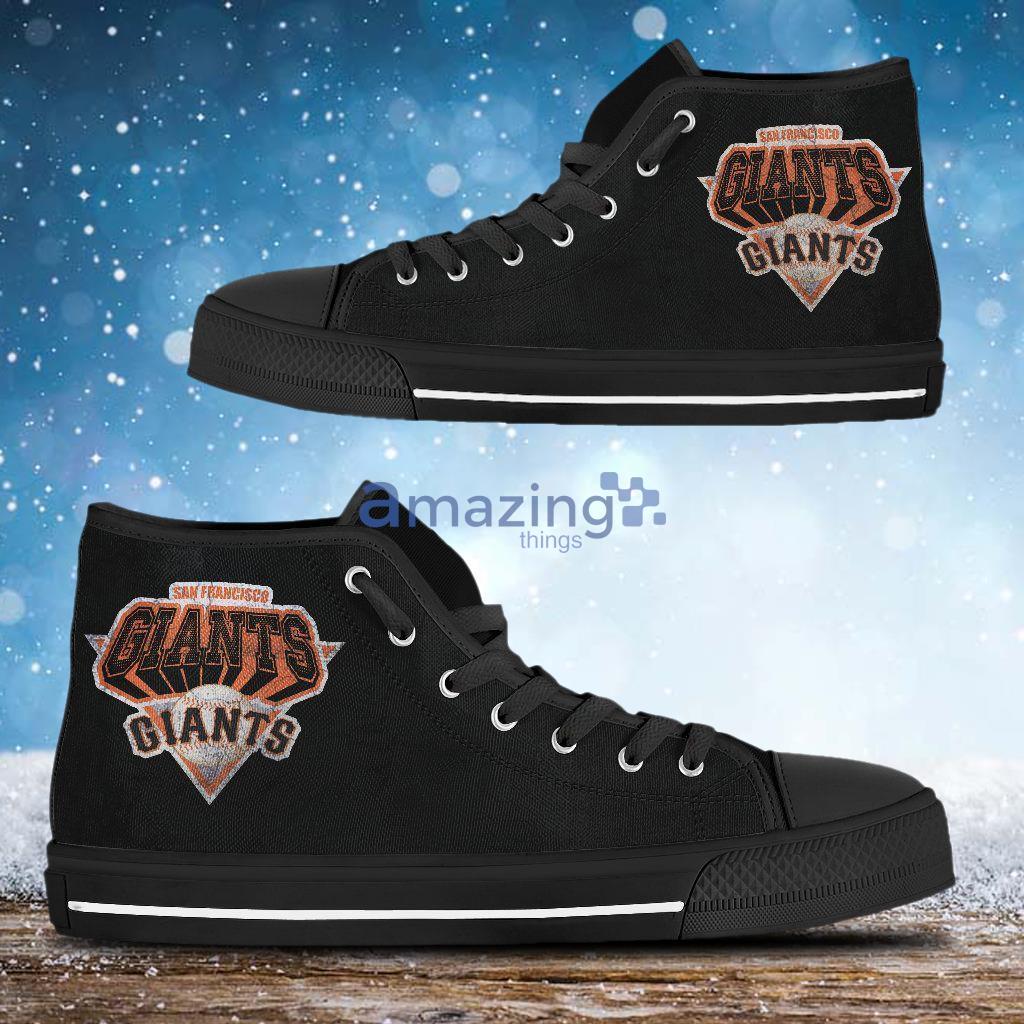 3D Simple Logo San Francisco Giants MLB High Top Shoes Product Photo 1