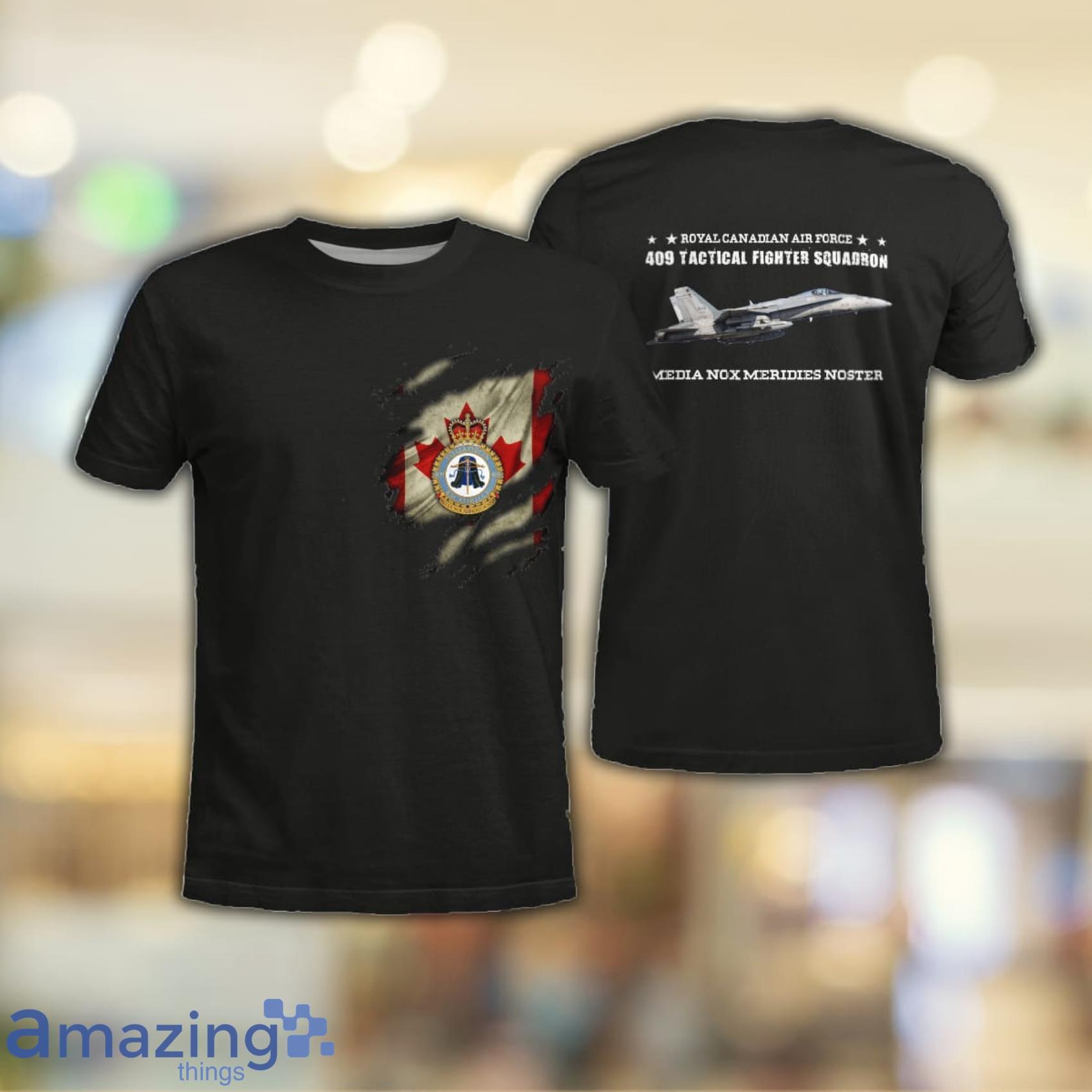 409 Tactical Fighter Squadron CF-188 Hornet All Over Print 3D T-Shirt Product Photo 1