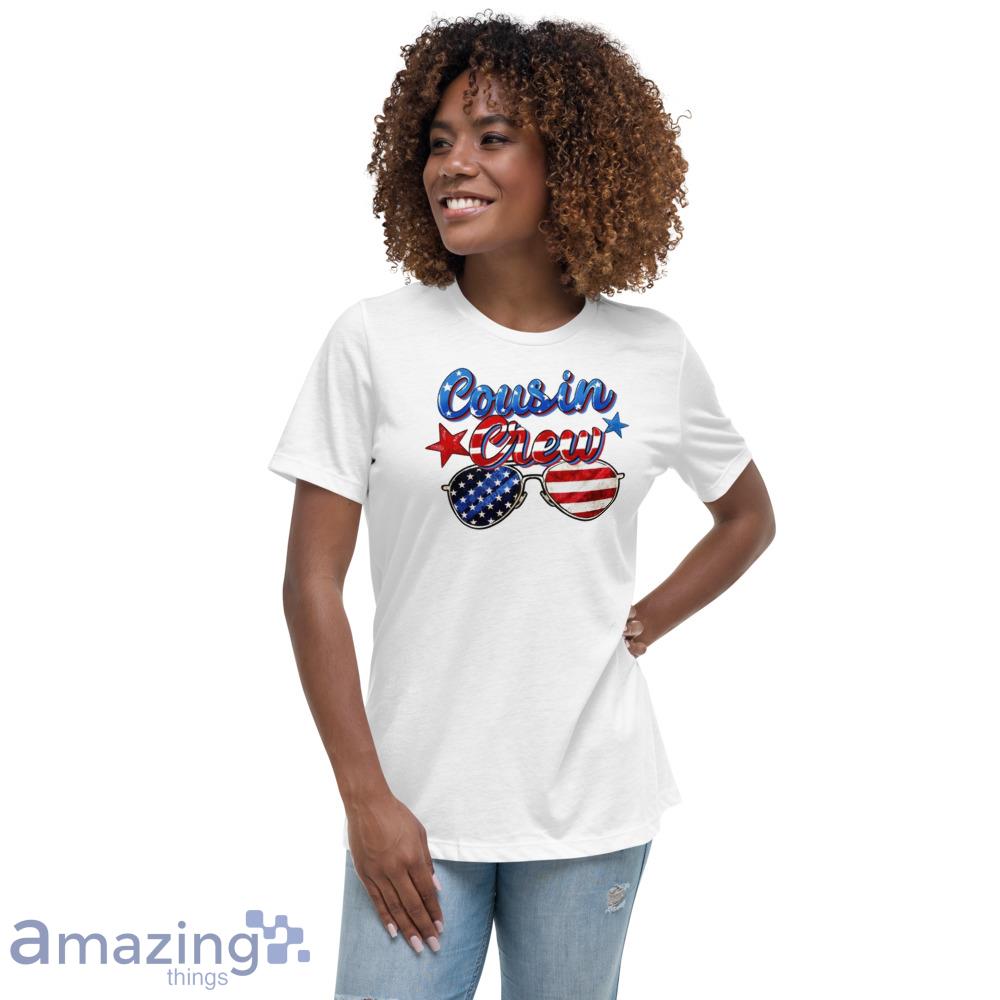 4th Of July Cousin Crew Shirt, Cousin Fourth Of July Shirts, Matching Cousins, Fourth Of July Crew image 4th Of July Cousin Crew Shirt, Cousin Fourth Of July Shirts, Matching Cousins, Fourth Of July Crew - Womens Relaxed Short Sleeve Jersey Tee