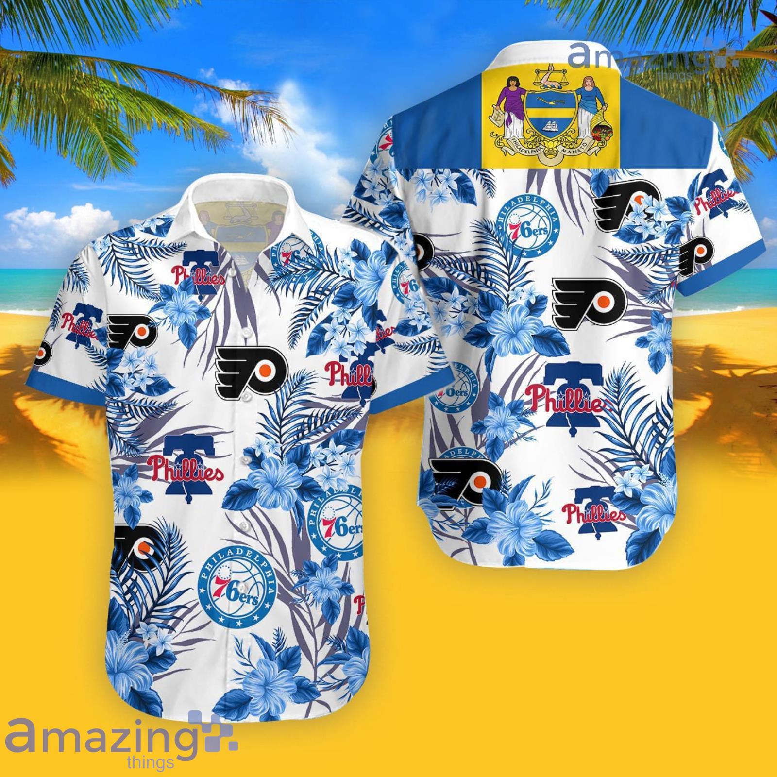 76ers Philliesflyers Hawaiian Shirt For Men And Women Product Photo 1