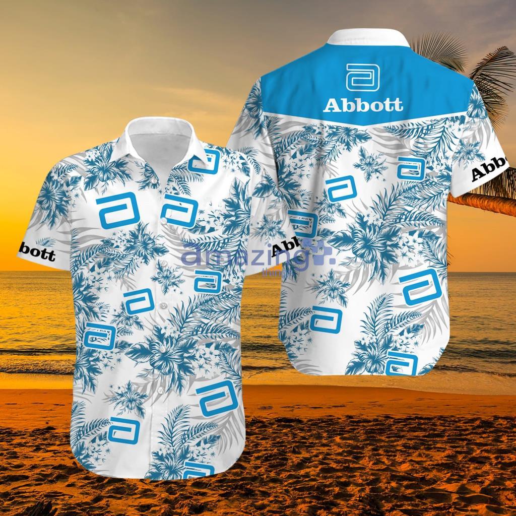 Abbott Uniform Tropical Blue Hawaiian Shirt For Men And Women Product Photo 1