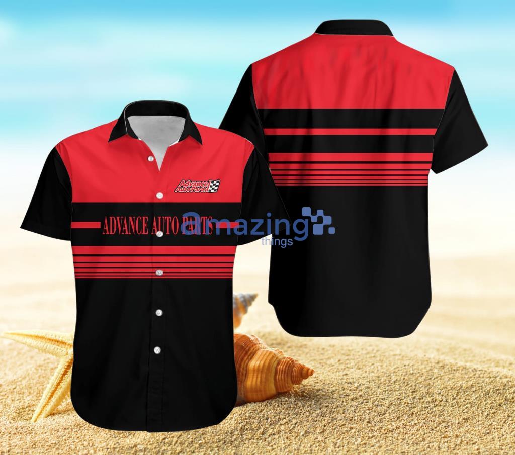 Advance Auto Parts Black Red Hawaiian Shirt For Men And Women Product Photo 1