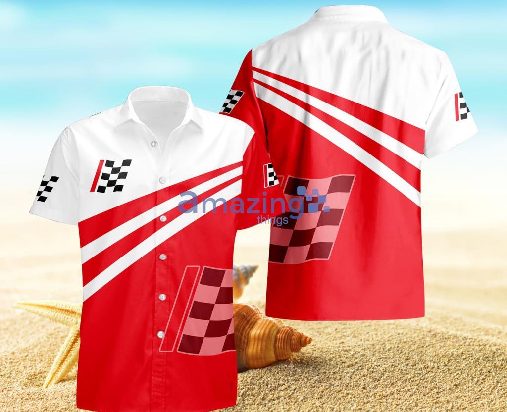 Advance Auto Parts Red White Hawaiian Shirt For Men And Women Product Photo 1