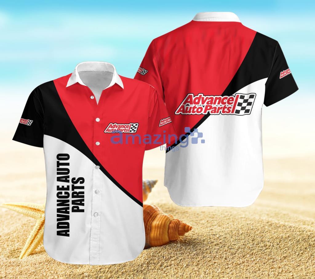 Advance Auto Parts White Hawaiian Shirt For Men And Women Product Photo 1