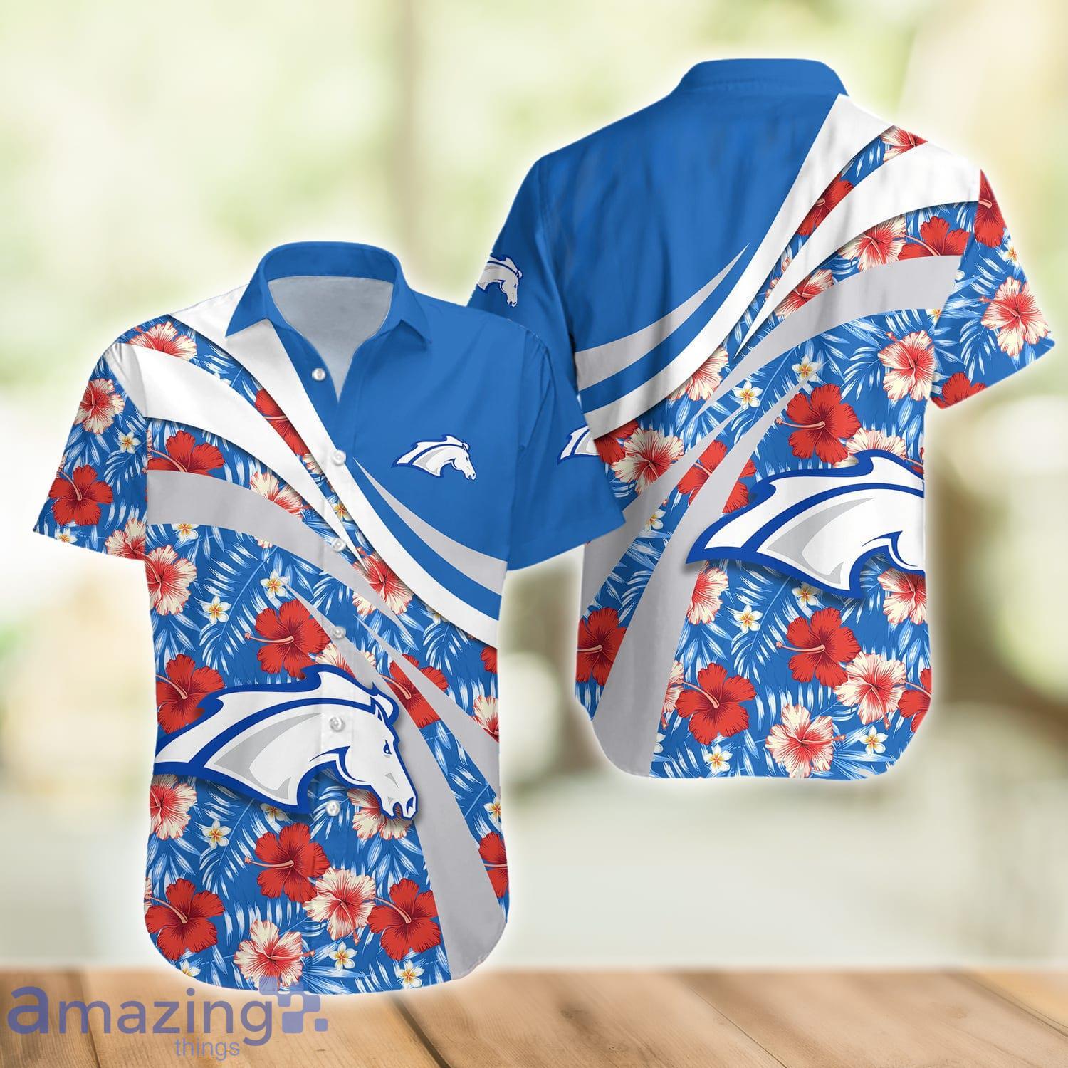 Alabama Huntsville Chargers NCAA Hibiscus Flower Pattern Aloha Hawaiian Shirt image Alabama Huntsville Chargers NCAA Hibiscus Flower Pattern Aloha Hawaiian Shirt Product Photo 2