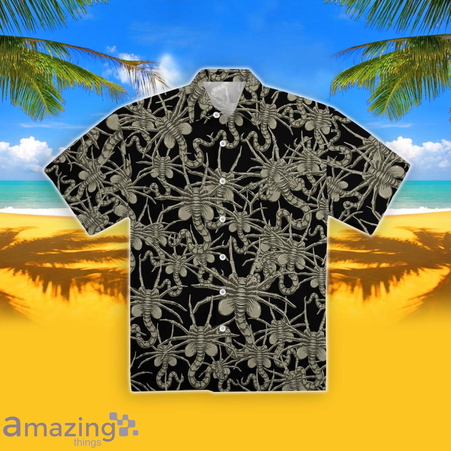 Alien Face Hugger Hawaiian Shirt For Men And Women Product Photo 1