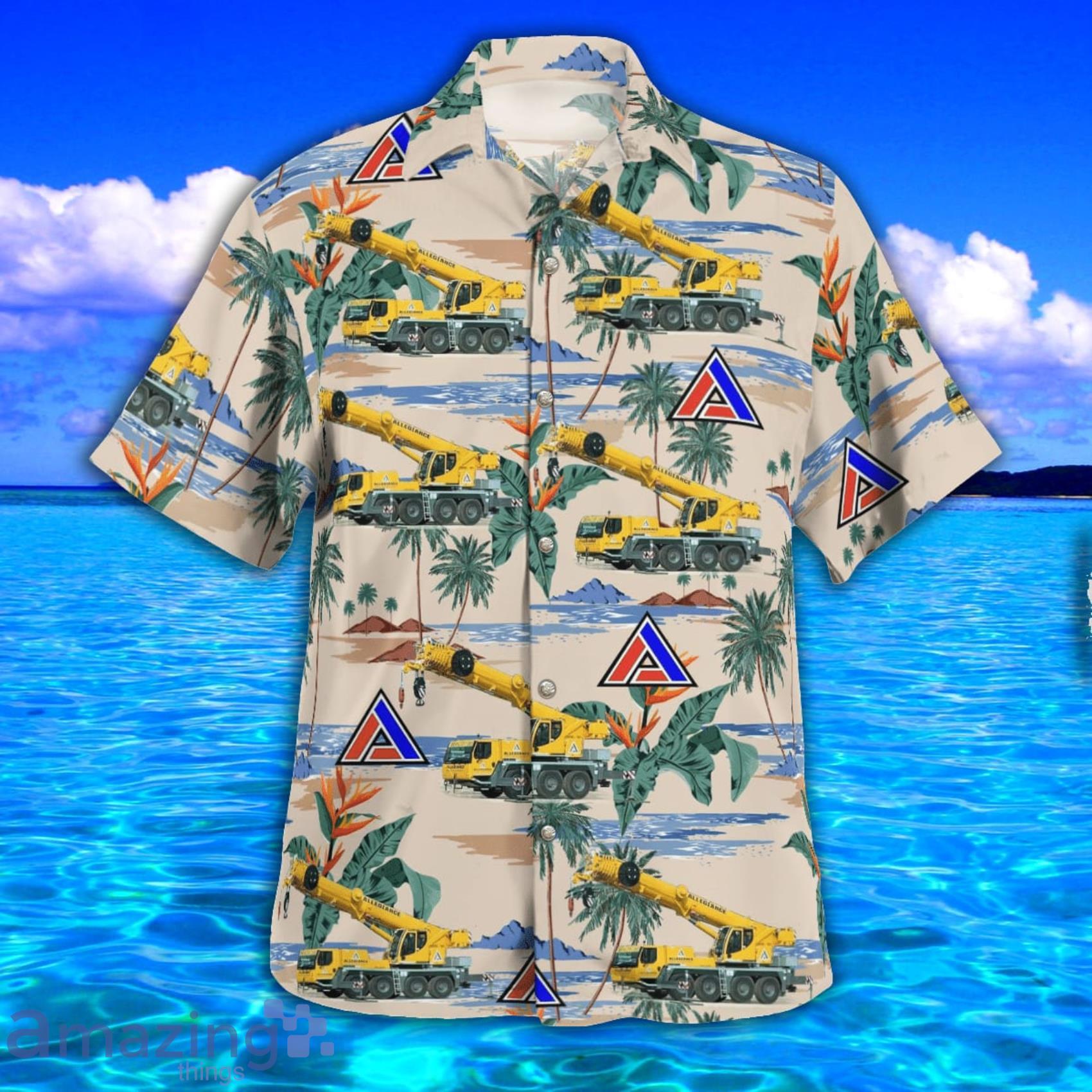 Allegiance Crane & Equipment Island Pattern Tropical Style Hawaiian Shirt image Allegiance Crane & Equipment Island Pattern Tropical Style Hawaiian Shirt Product Photo 2