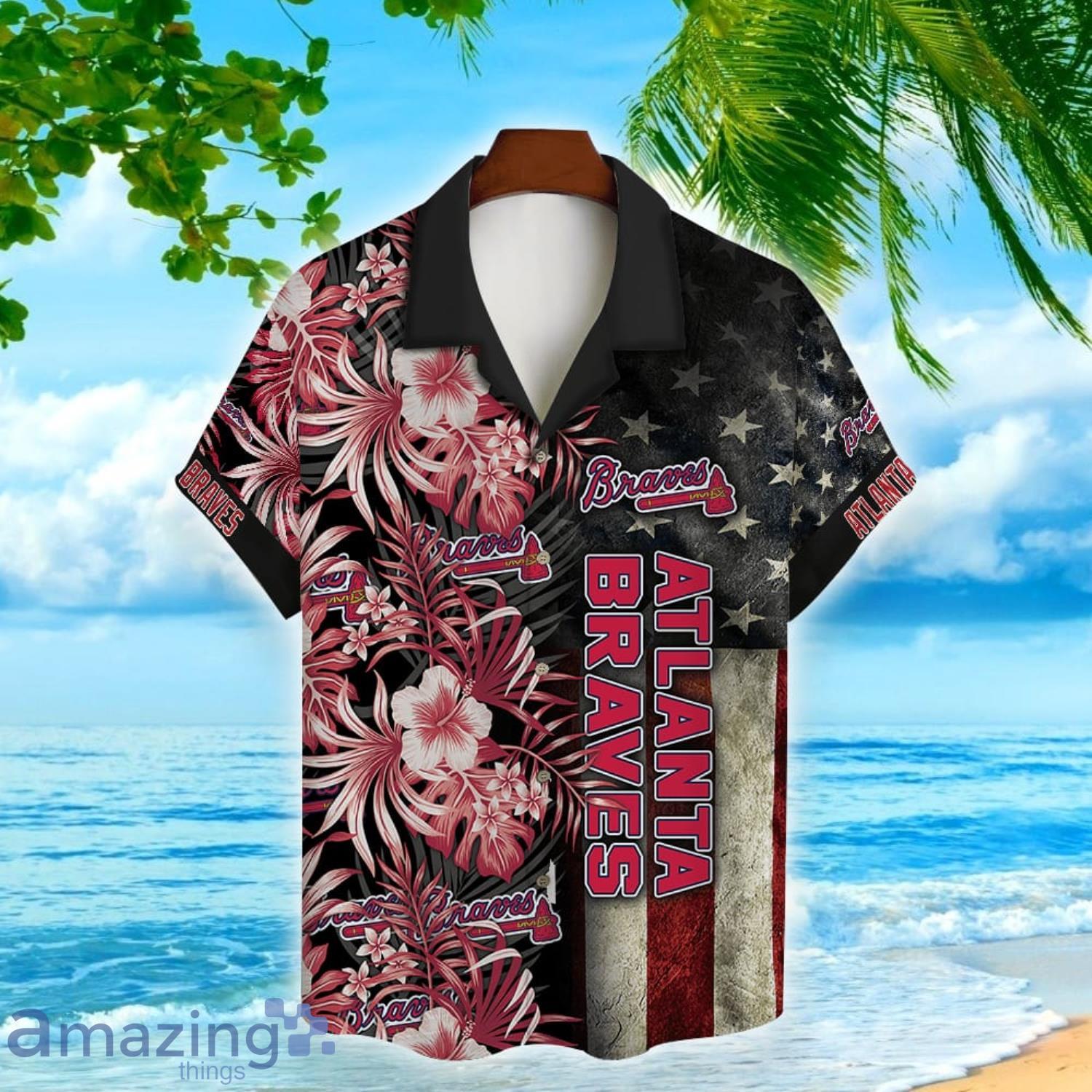 MLB Logo Atlanta Braves Aloha Summer Hawaiian Shirt For Men And