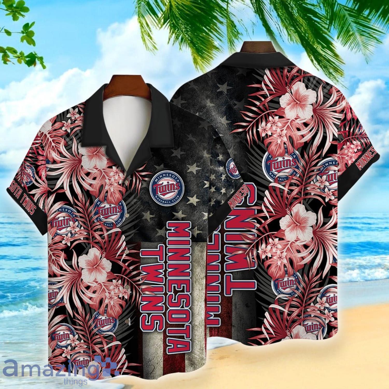 Minnesota Twins MLB Hawaiian Shirt Blooming Flowerstime Aloha