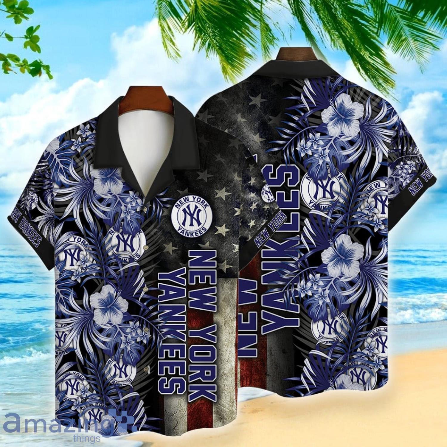 Yankees Hawaiian Shirt New York Yankees Tropical Flower in 2023
