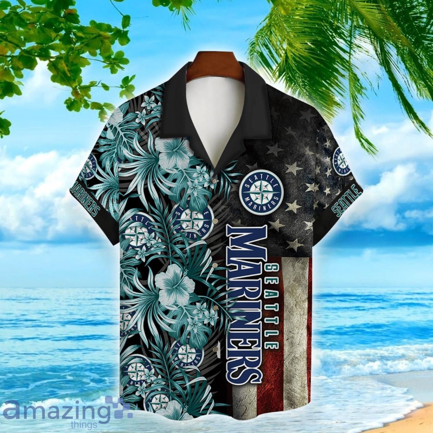 NEW FASHION 2023 Seattle Mariners Hawaiian Shirt flower summer
