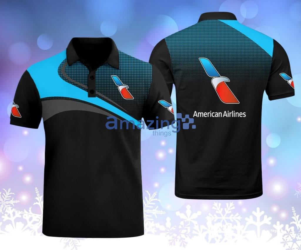 American Airlines Logo Black Polo Shirt Gift For Fans Product Photo 1