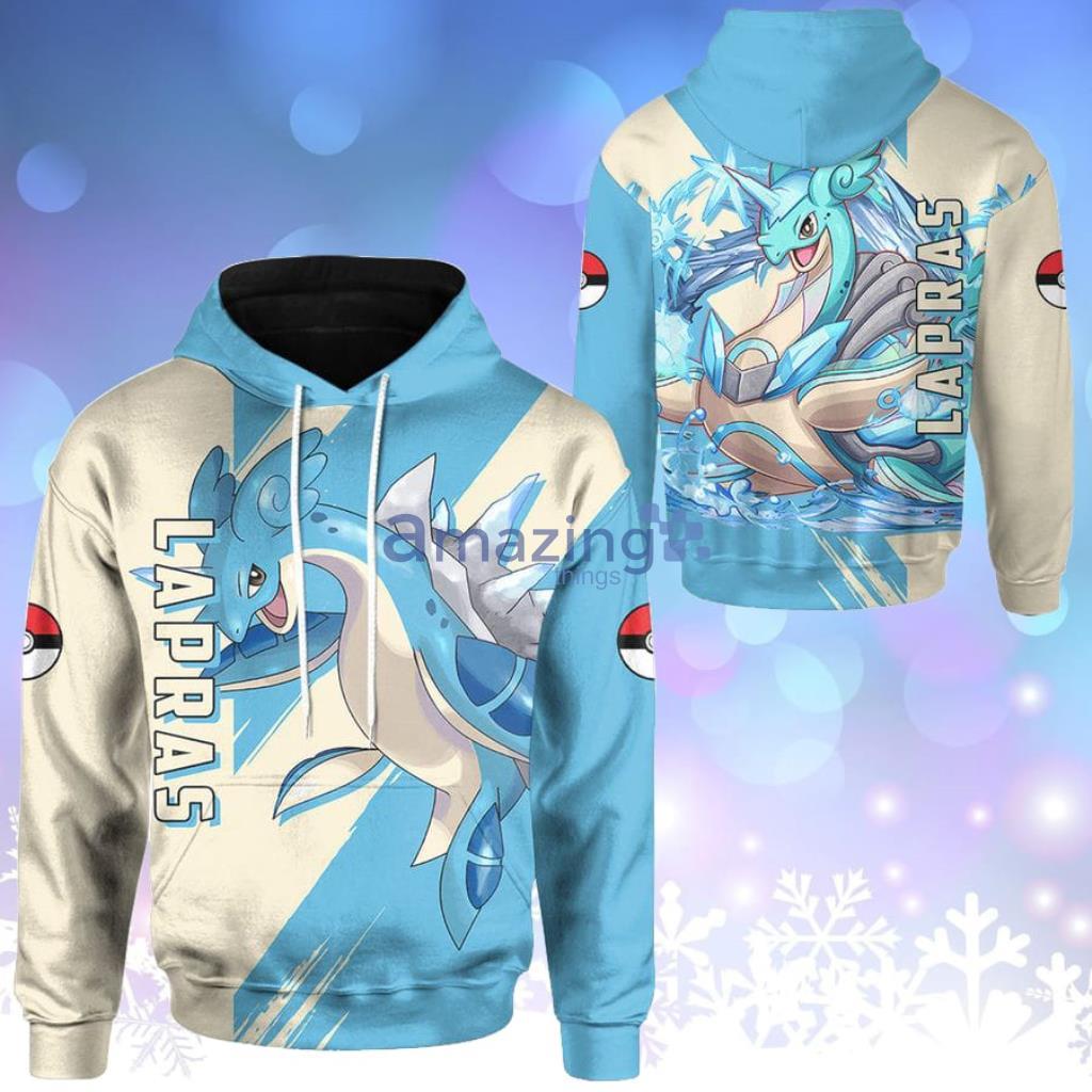 Anime Pokemon Lapras All Over Print 3D Hoodie Gift For Men And Women Product Photo 1 Anime Pokemon Lapras All Over Print 3D Hoodie Gift For Men And Women Product Photo 1